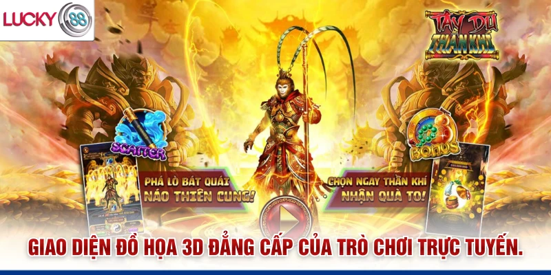 Giao diện đồ họa 3D đẳng cấp của trò chơi trực tuyến