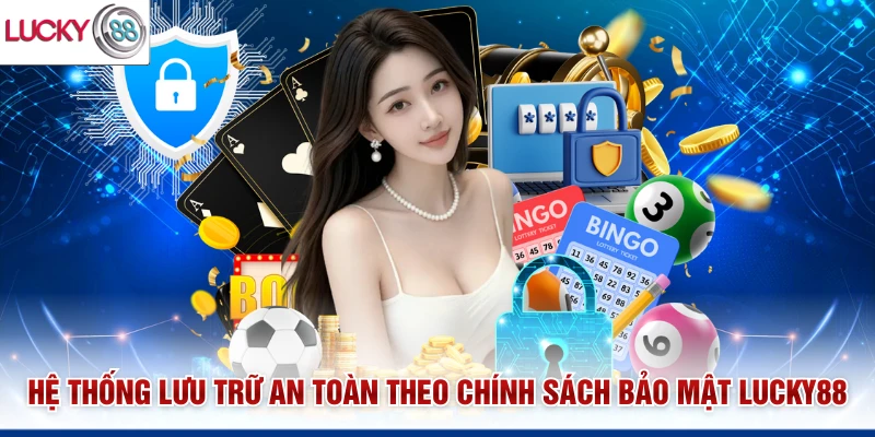 Hệ thống lưu trữ an toàn theo chính sách bảo mật Lucky88