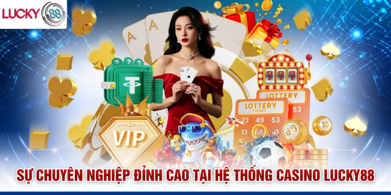 Sự chuyên nghiệp đỉnh cao tại hệ thống Casino Lucky88