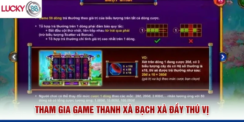 Tham gia game Thanh Xà Bạch Xà đầy thú vị